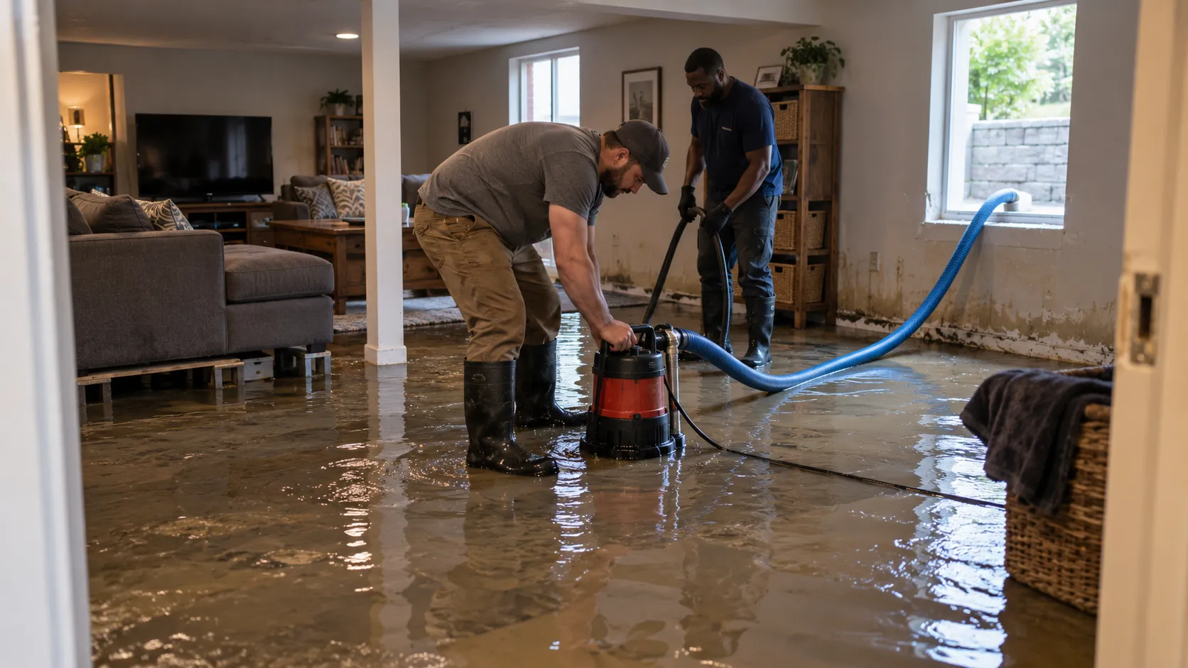 Flooded Basement Cleanup in Philadelphia, PA